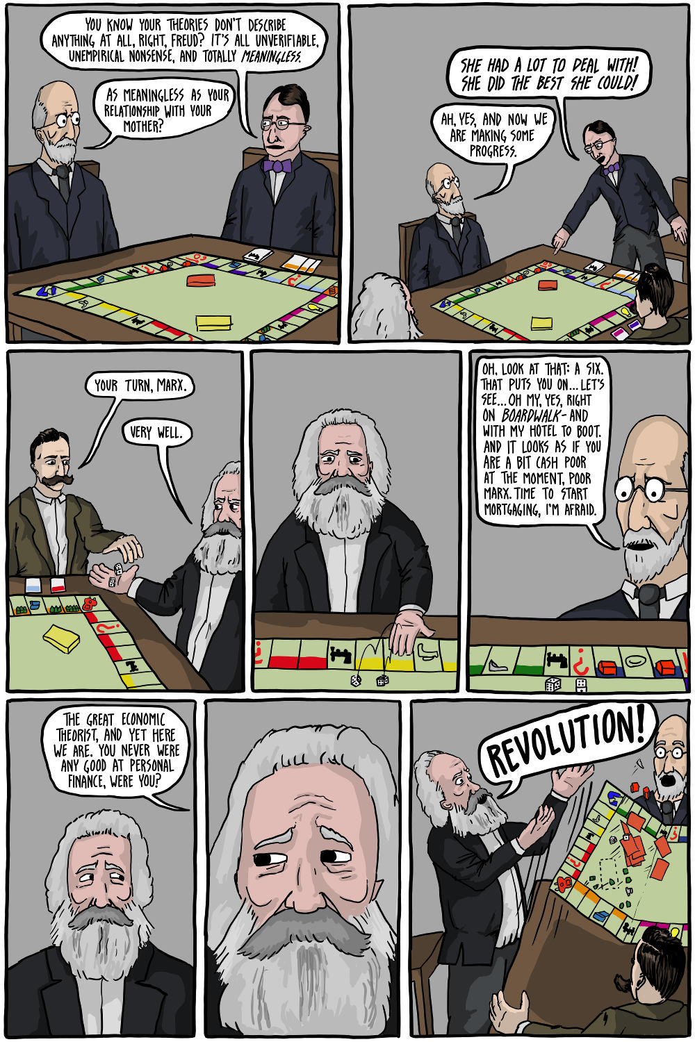 "The Germans Play Monopoly" by existentialcomics.com
